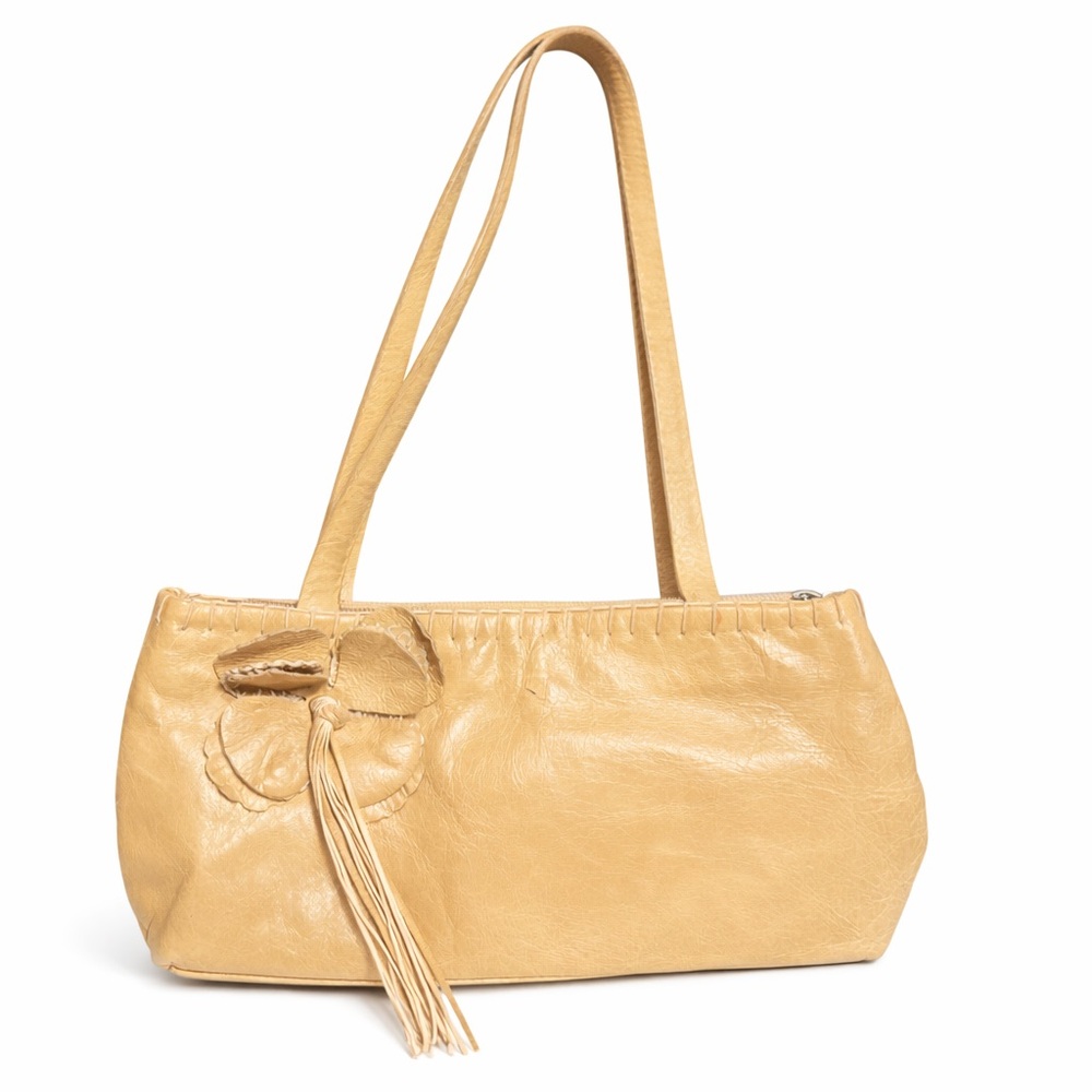 Preston & York Y2K tan leather shoulder bag